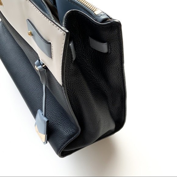 Michael Kors Reagan Large Satchel Bag blue white - Picture 9 of 14